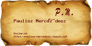 Paulisz Mercédesz névjegykártya
